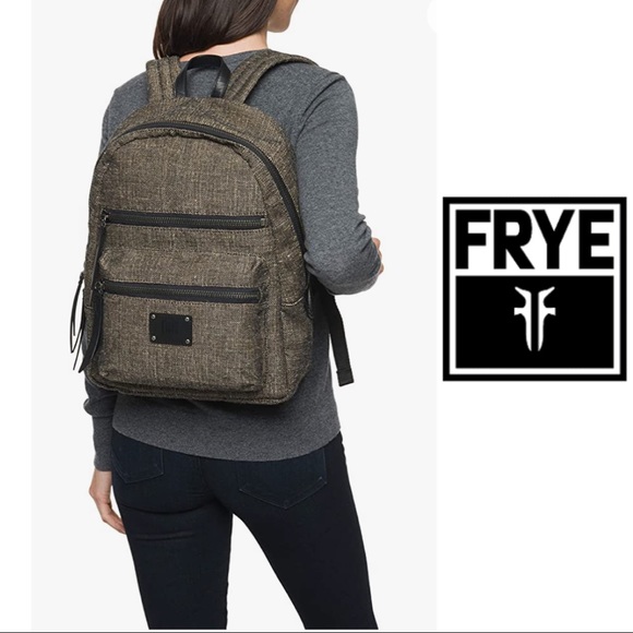 NWT Frye Leather Trimmed Backpack main image 7